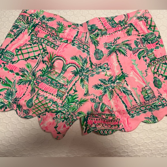 Lilly Pulitzer pink and green shorts size 6 - Picture 3 of 6